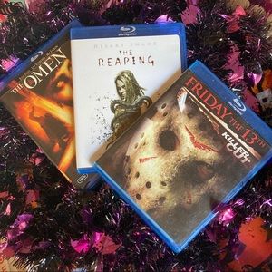 3 Blu-ray horror movies EUC